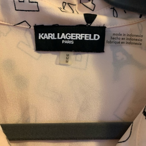 Karl Lagerfeld - Paris Print Blouse - Picture 5 of 6